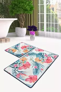 Mijolnir, Claire- CHL2373, Colorful, коврики для ванной, 700 г/м, 100% бархатная ткань, мультиколор