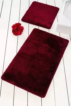 Mijolnir, Цвета- CHL1562, вишня, коврики для ванной, 1450 г/м, 100% полиакрил, красный