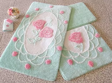 Mijolnir, Dantel- ALS2033, разноцветный, коврики для ванной, 1450 г/м, 100% полиакрил, мультиколор