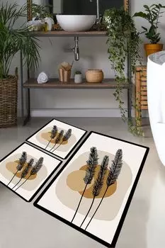 Mijolnir, Day Sunrise, набор ковриков для ванной (3 шт.), разноцветный, 100 % ПОЛИЭСТЕР, 50 x 60 см