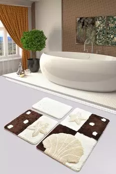 Mijolnir, Deniz- ALS2121, разноцветный, коврики для ванной, 1450 г/м, 100% полиакрил, мультиколор