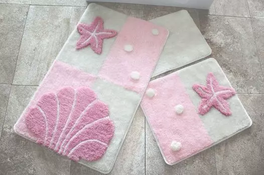 Mijolnir, Deniz- ALS2122, разноцветный, коврики для ванной, 1450 г/м, 100% полиакрил, мультиколор