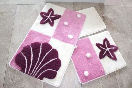 Mijolnir, Deniz- ALS2124, разноцветный, коврики для ванной, 1450 г/м, 100% полиакрил, мультиколор