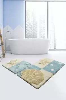 Mijolnir, Deniz- CHL2175, разноцветный, коврики для ванной, 1450 г/м, 100% полиакрил, мультиколор