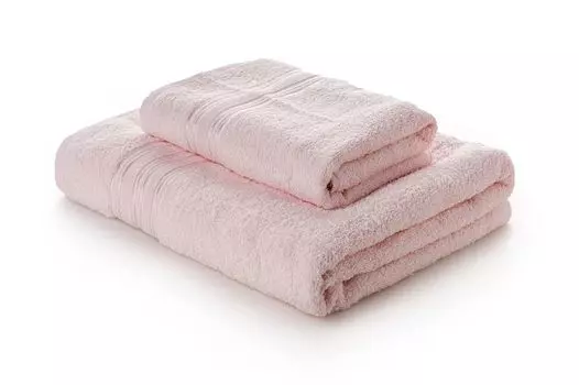 Mijolnir, Dora - Пудра, набор полотенец (2 шт), пудра, 100% ХЛОПОК, 50 х 90 см