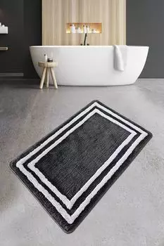 Mijolnir, Duplici- CHL4738, антрацит, коврики для ванной, 1450 г/м, 100% полиакрил, серый