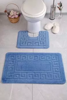 Mijolnir, Ethnic- CNF1143, синий, коврики для ванной, 1362 г/м, 100% полипропилен, темно-синий
