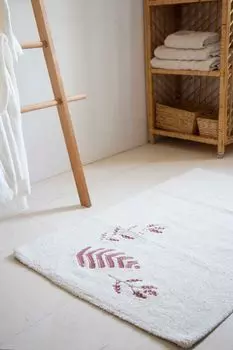 Mijolnir, Finola- RYH2361, Пыльный, Розовый, Коврики для ванной, 1600 г/м, 100% ХЛОПОК