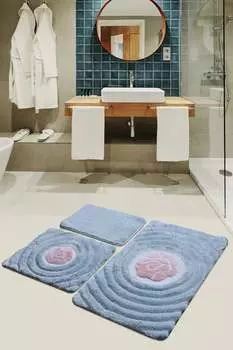 Mijolnir, Floria- CHL3197, разноцветный, коврики для ванной, 1450 г/м, 100% полиакрил, мультиколор