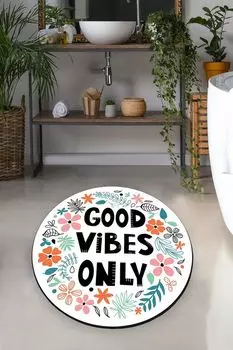 Mijolnir, Flower In The Garden 200, коврик для ванной, разноцветный, 100 % ПОЛИЭСТЕР, 200 x 200 см, мультиколор