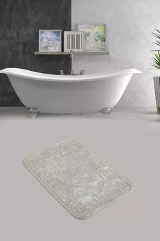 Mijolnir, Footprint- CHL1641, ECRU, коврики для ванной, 100% ПОЛИЭСТЕР, бежевый