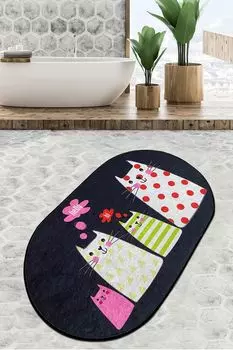 Mijolnir, Four- CHL4959, Разноцветный, коврики для ванной, 700 г/м, 100 % ПОЛИЭСТЕР, мультиколор