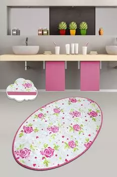 Mijolnir, Frezya- CHL4454, разноцветный, коврики для ванной, 700 г/м, 100% бархатная ткань, мультиколор