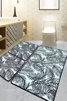 Mijolnir, Frond, набор ковриков для ванной (3 шт.), разноцветный, 100 % ПОЛИЭСТЕР, 40 x 60 см