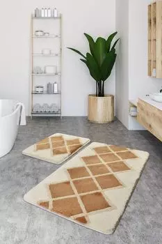 Mijolnir, Гавана- CHL2292, разноцветный, коврики для ванной, 1450 г/м, 100% полиакрил, мультиколор