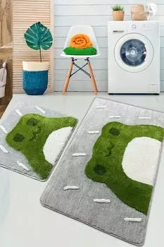 Mijolnir, Gemba- CHL5340, разноцветный, коврики для ванной, 1450 г/м, 100% полиакрил, мультиколор