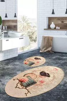 Mijolnir, Glare- CHL2386, Colorful, коврики для ванной, 700 г/м, 100% бархатная ткань, мультиколор