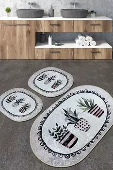 Mijolnir, Guipure- CHL4889, Разноцветный, коврики для ванной, 700 г/м, 100 % ПОЛИЭСТЕР, мультиколор