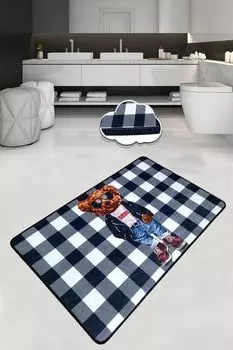 Mijolnir, Heat- CHL4462, Colorful, коврики для ванной, 700 г/м, 100% бархатная ткань, мультиколор