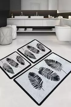 Mijolnir, Hoja- CHL3289, Разноцветный, коврики для ванной, 700 г/м, 100 % ПОЛИЭСТЕР, мультиколор