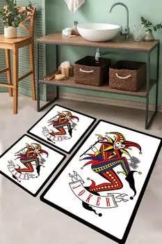 Mijolnir, Joker, набор ковриков для ванной (3 шт.), разноцветный, 100 % ПОЛИЭСТЕР, 50 х 60 см, мультиколор