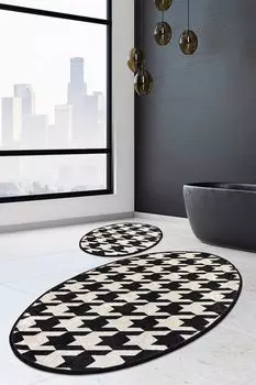 Mijolnir, Kazayagi- CHL2393, Colorful, коврики для ванной, 700 г/м, 100% бархатная ткань, мультиколор