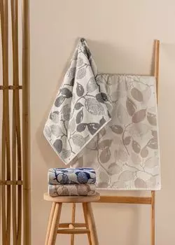 Mijolnir, Kelda Asorti, комплект полотенец (4 шт.), коричневый, 67 % ХЛОПОК / 33 % ПОЛИЭСТЕР, 50 х 90 см