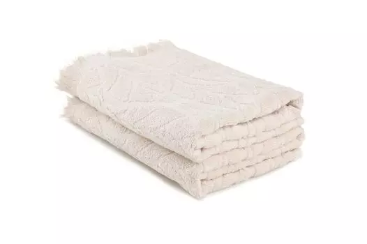 Mijolnir, Leaf - Cappuccino, набор полотенец (2 шт), капучино, 100% ХЛОПОК, 50 х 90 см