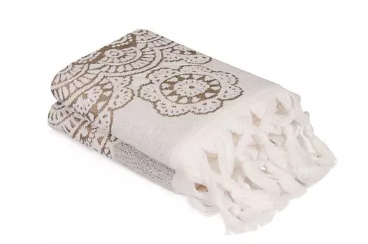 Mijolnir, Marcello- SHS1295, натуральный, коричневый, полотенца, 550 гр/м, 100% ХЛОПОК, бежевый