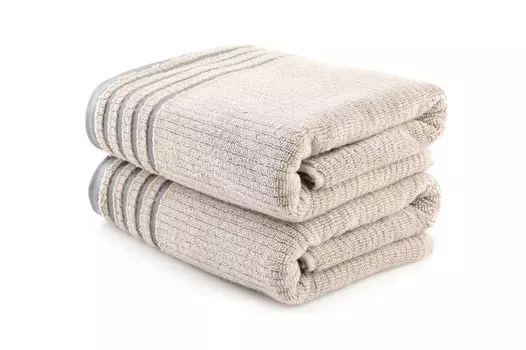 Mijolnir, Mayra - Light Brown, комплект полотенец (2 шт), светло-коричневый, 100% МИКРО ХЛОПОК, 50 х 90 см