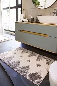 Mijolnir, Mistic- RYH2441, Серый, Коврики для ванной, 1500 г/м, 100% ХЛОПОК