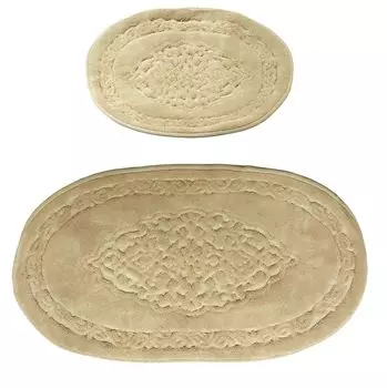 Mijolnir, Nixie- ANR1187, кремовый, коврики для ванной, 100% ХЛОПОК, бежевый