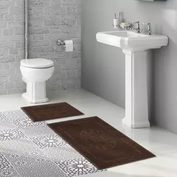 Mijolnir, Nixie- ANR1318, темно-коричневый, коврики для ванной, 100% ХЛОПОК