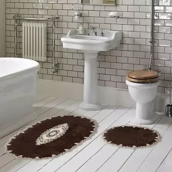 Mijolnir, Nixie- ANR1471, коричневый, коврики для ванной, 1500 г/м, 100% ПОЛИЭСТЕР