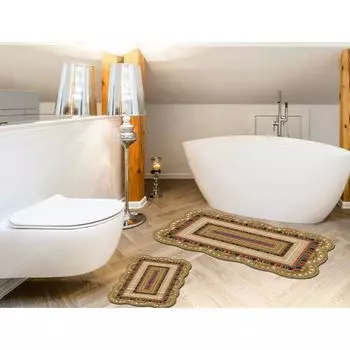 Mijolnir, Nixie- ANR1473, кремовый, коврики для ванной, 1300 гр/м, 100% ПОЛИЭСТЕР, бежевый