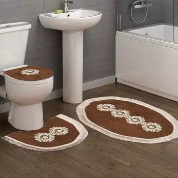 Mijolnir, Nixie- ANR1573, Коричневый, Коврики для ванной, 100% ПОЛИЭСТЕР