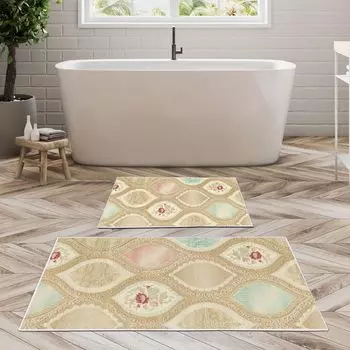 Mijolnir, Nixie- ANR1609, разноцветный, коврики для ванной, 850 г/м, 100 % ПОЛИЭСТЕР, мультиколор