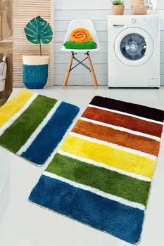Mijolnir, Orrio- CHL5344, разноцветный, коврики для ванной, 1450 г/м, 100% полиакрил, мультиколор