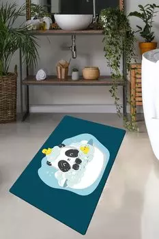 Mijolnir, Panda In The Water, коврик для ванной, разноцветный, 100 % ПОЛИЭСТЕР, 70 x 120 см