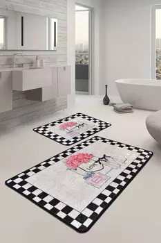 Mijolnir, Parfume- CHL2365, Colorful, коврики для ванной, 700 г/м, 100% бархатная ткань, мультиколор