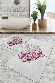 Mijolnir, Peonia- CHL2526, Разноцветный, коврики для ванной, 700 г/м, 100 % ПОЛИЭСТЕР, мультиколор