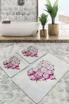 Mijolnir, Peonia- CHL3263, Разноцветный, коврики для ванной, 700 г/м, 100 % ПОЛИЭСТЕР, мультиколор