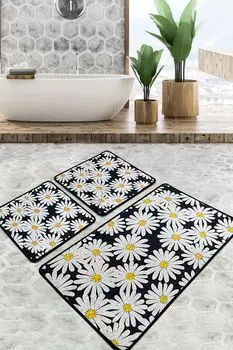 Mijolnir, Primula- CHL4924, Colorful, коврики для ванной, 700 г/м, 100 % ПОЛИЭСТЕР, мультиколор