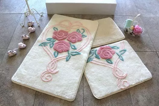 Mijolnir, Riva- ALS2110, разноцветный, коврики для ванной, 1450 г/м, 100% полиакрил, мультиколор