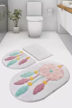 Mijolnir, Rya- ALS2077, разноцветный, коврики для ванной, 1450 г/м, 100% полиакрил, мультиколор