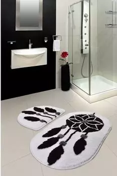 Mijolnir, Rya- CHL2243, разноцветный, коврики для ванной, 1450 г/м, 100% полиакрил, мультиколор