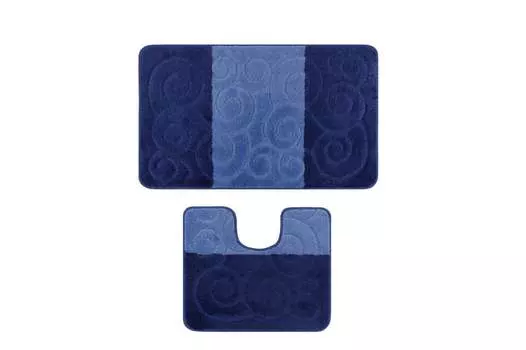 Mijolnir, Sile- CNF1085, Синий, коврики для ванной, 1275 г/м, 100% полипропилен, темно-синий