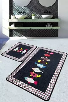 Mijolnir, Swing- CHL4909, Разноцветный, коврики для ванной, 700 г/м, 100 % ПОЛИЭСТЕР, мультиколор