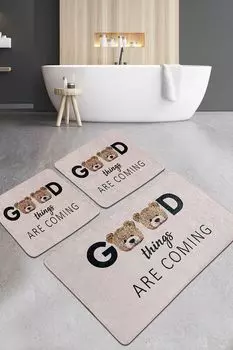 Mijolnir, Things- CHL3265, разноцветный, коврики для ванной, 700 г/м, 100% ПОЛИЭСТЕР, мультиколор