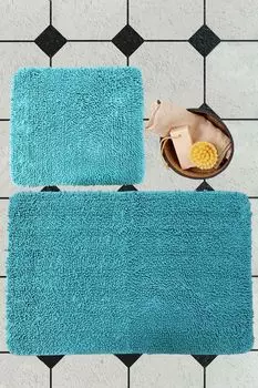 Mijolnir, Victoria- ALS2185, Темная мята, Коврики для ванной, 1600 г/м, 100% ХЛОПОК, зеленый